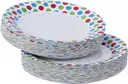 Origami Plain Paper Plates Poly Coated – image 1
