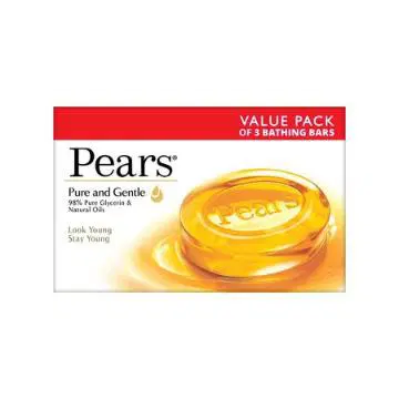 Pears Pure And Gentle Value Pack Of 3 Bathing Soap