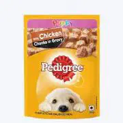 Pedigree Puppy With Chicken Chunks In Gravy