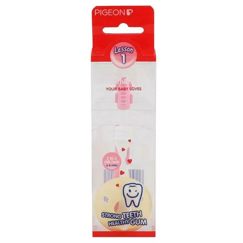 Pigeon Baby Training Toothbrush Lesson 1 Light 6-8M
