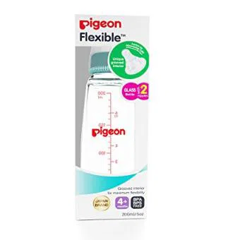 Pigeon Flexible Glass Bottle (4+Month)