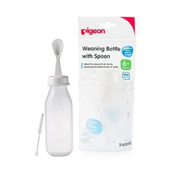 Pigeon Flexible Weaninfg Bottle With Spoon(03329)