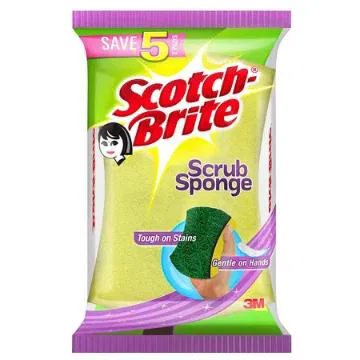 Scotch-Brite Scrub Sponge Ideal For Dishwash Liquid