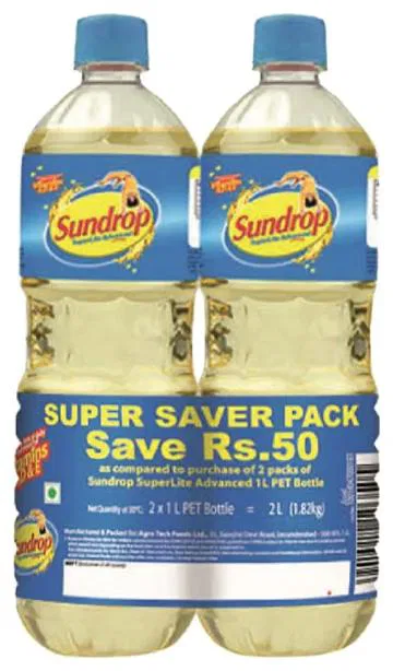 Sundrop Superlite Advanced Sunflower Oil Super Saver Pack (Bottle)