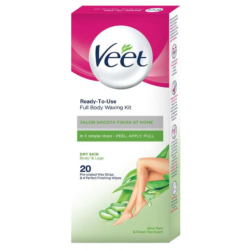 Veet Hair Removal Waxing Strips Dry Skin