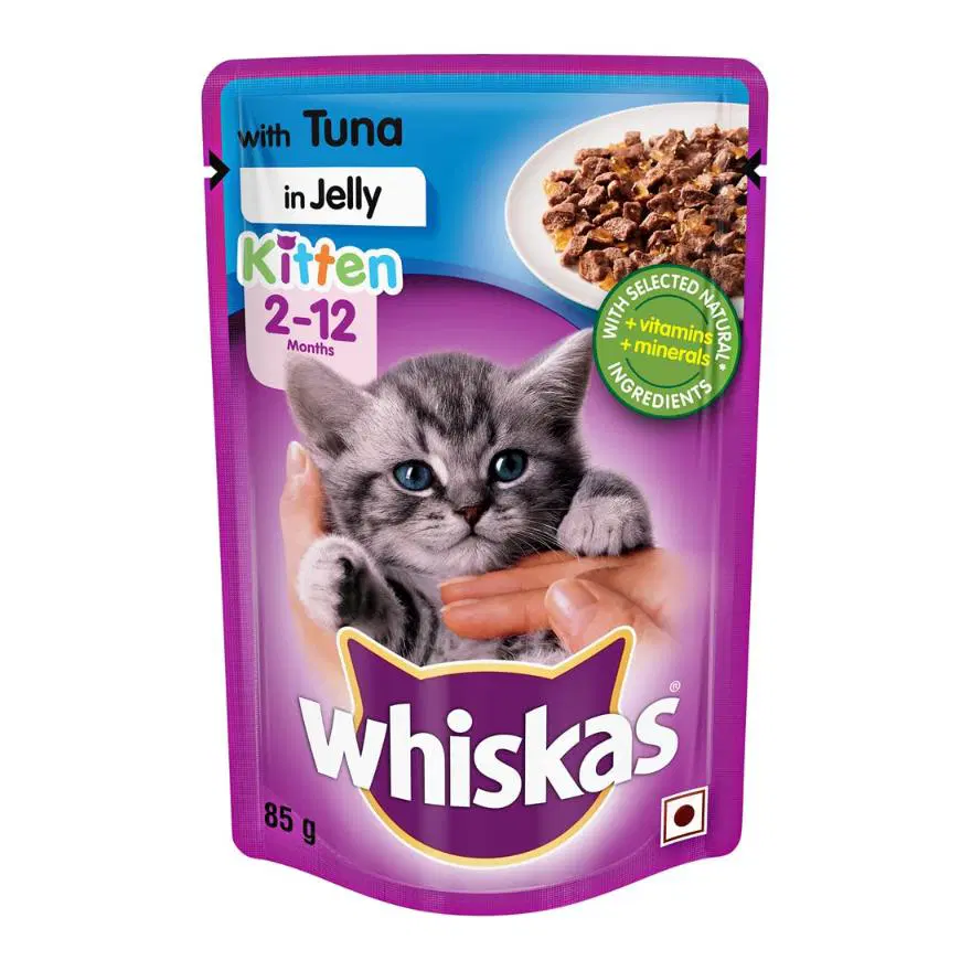 Whiskas Wet Cat Food In Jelly 2-12 Months
