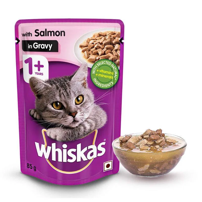 Whiskas 1+ Years With Sakmon In Gravy