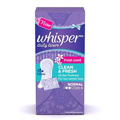 Whisper Daily Liner Clean & Fresh 20N