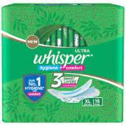 Whisper Ultra Hygiene + Comfort Xl 15Pads