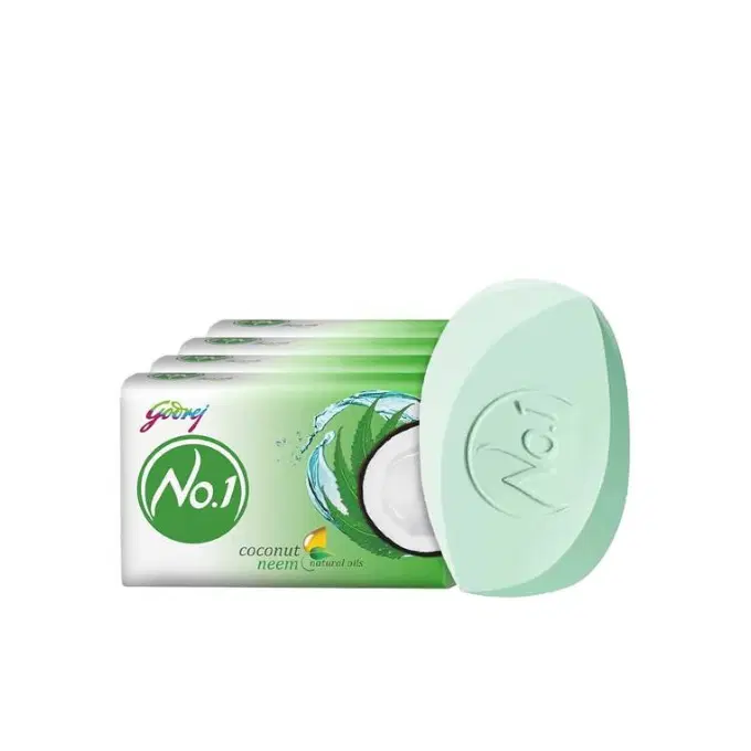 Godrej No.1 Coconut & Neem Bath Soap 