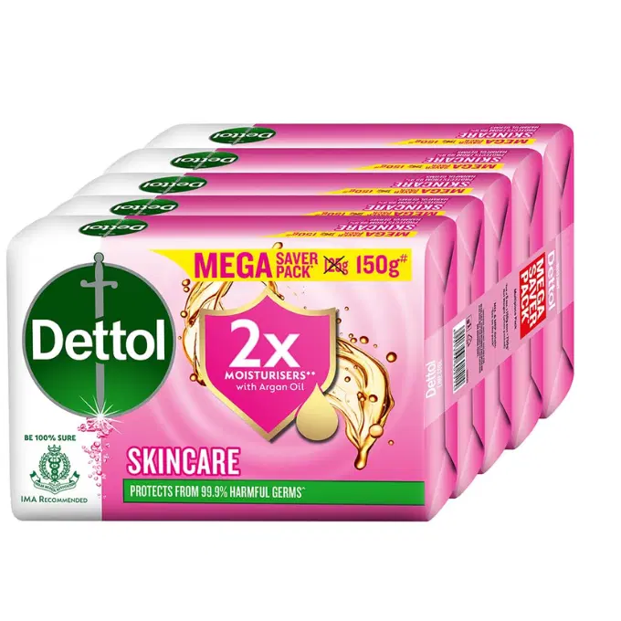 Dettol Skincare Moisturizing Beauty Bathing Soap Bar with Argan Oil (750gm) | 