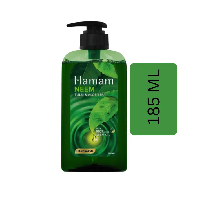 HAMAM HAND WASH 185ML NEEM TUSLSI AND ALOEVERA
