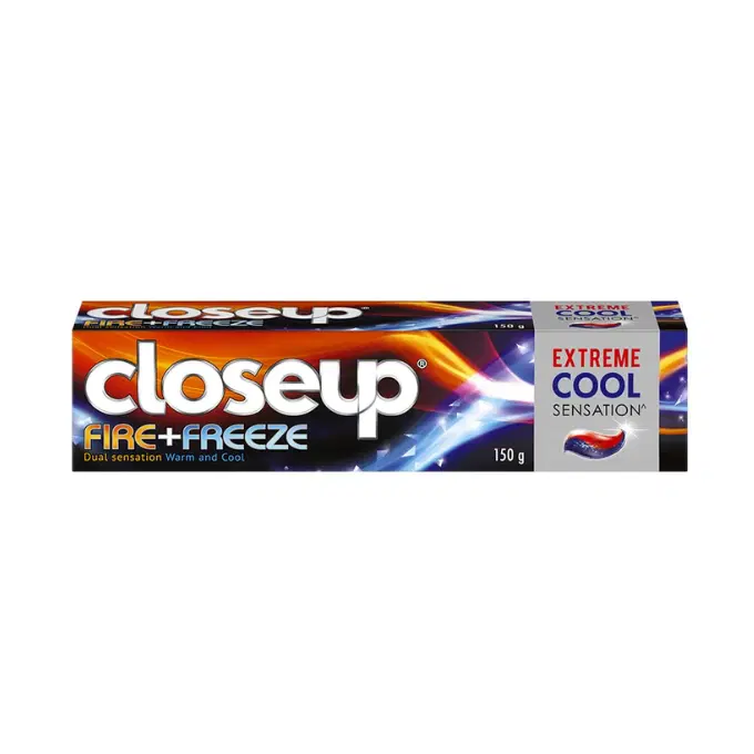 Closeup Fire Freeze Gel Toothpaste 