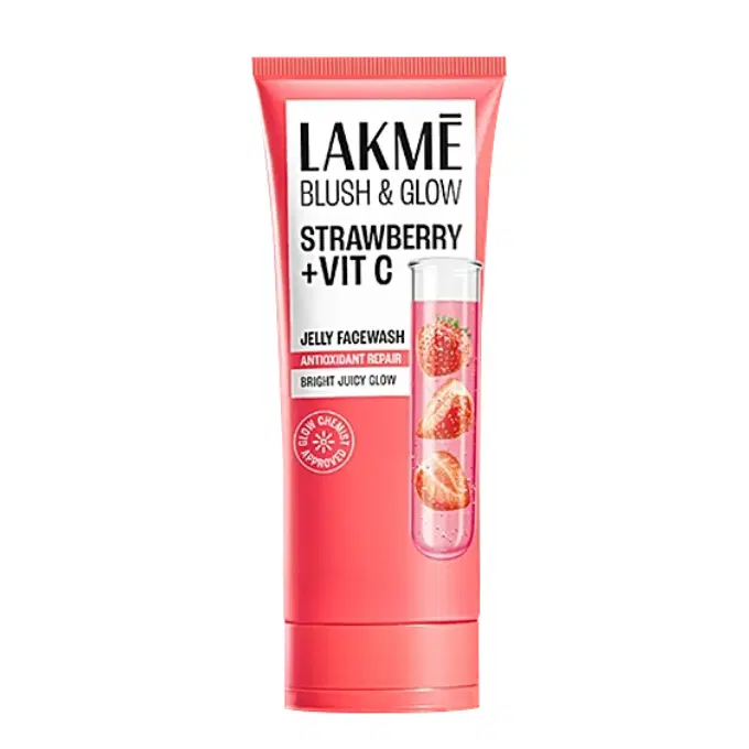 Lakme Blush & Glow Strawberry Jelly Face Wash - With Vitamin C, 100 g