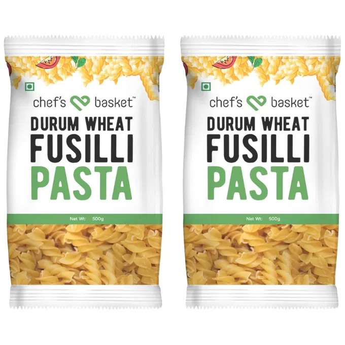 Chef's Basket - Durum Wheat Fusilli Pasta 500 gm Buy 1 Get 1 Free