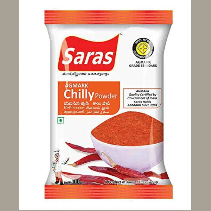 SARAS CHILLY POWDER 100 G