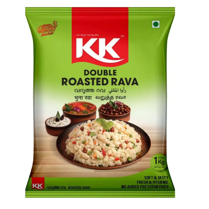 K K Double Roasted Rava 1Kg