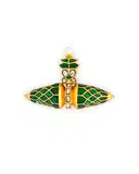 Antique kundan pendant – image 1
