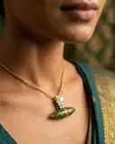 Antique kundan pendant – image 2