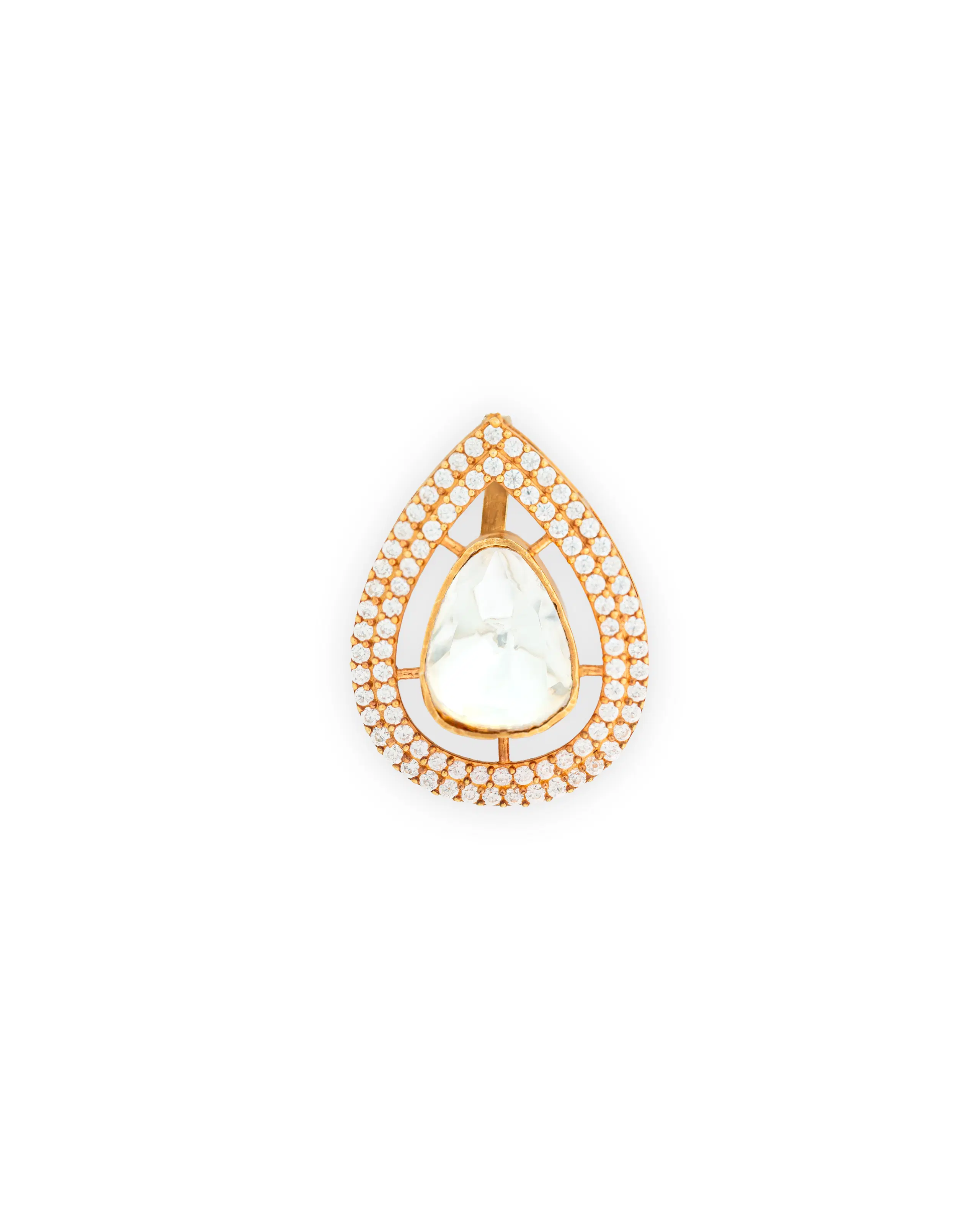 CZ drop pendant