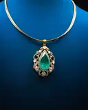 Emerald CZ Pendant – image 1