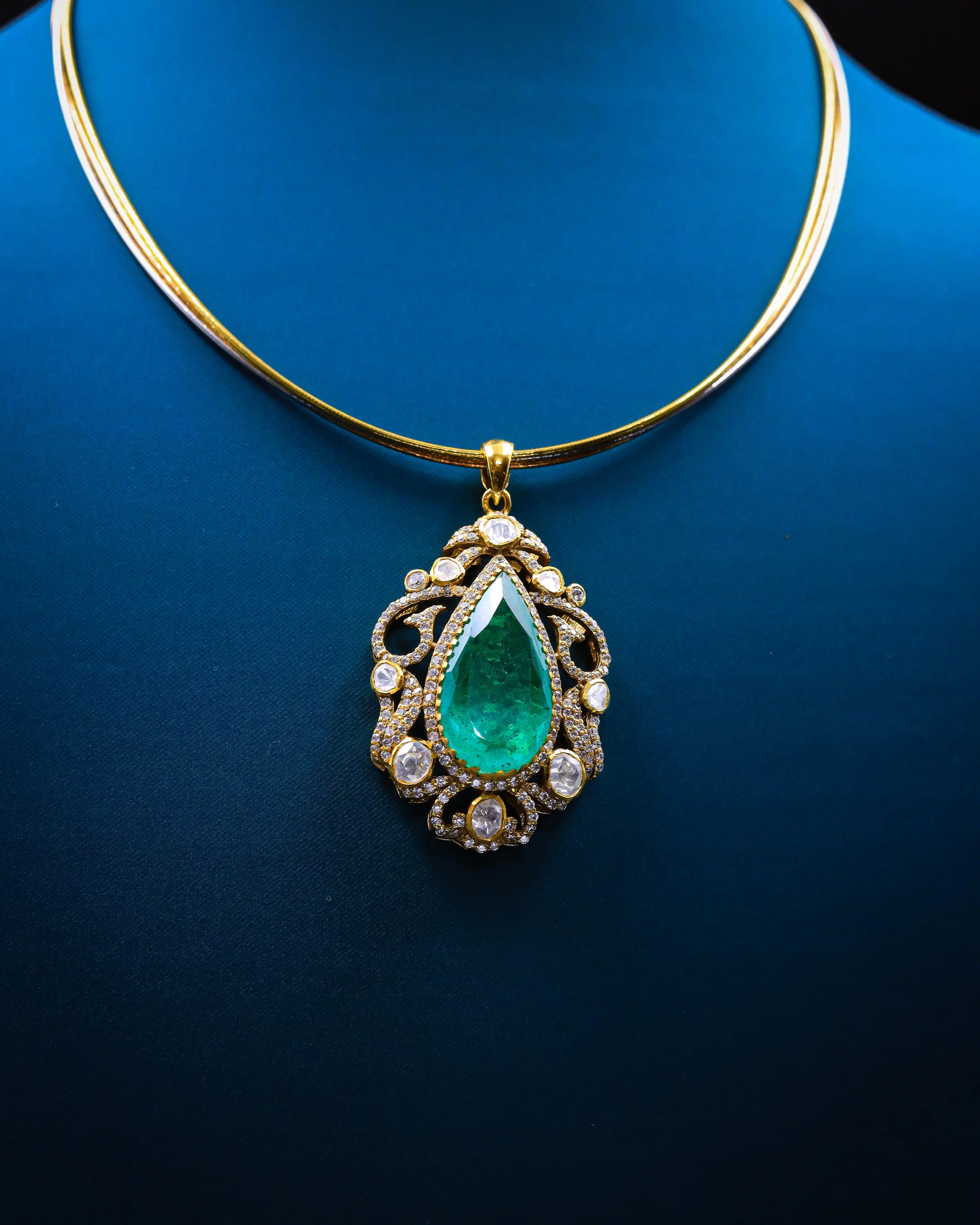 Emerald CZ Pendant