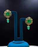Emerald Polki pendant set – image 2