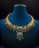 Emerald polki Hasli Necklase set – image 1