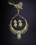 Emerald polki Hasli Necklase set – image 3