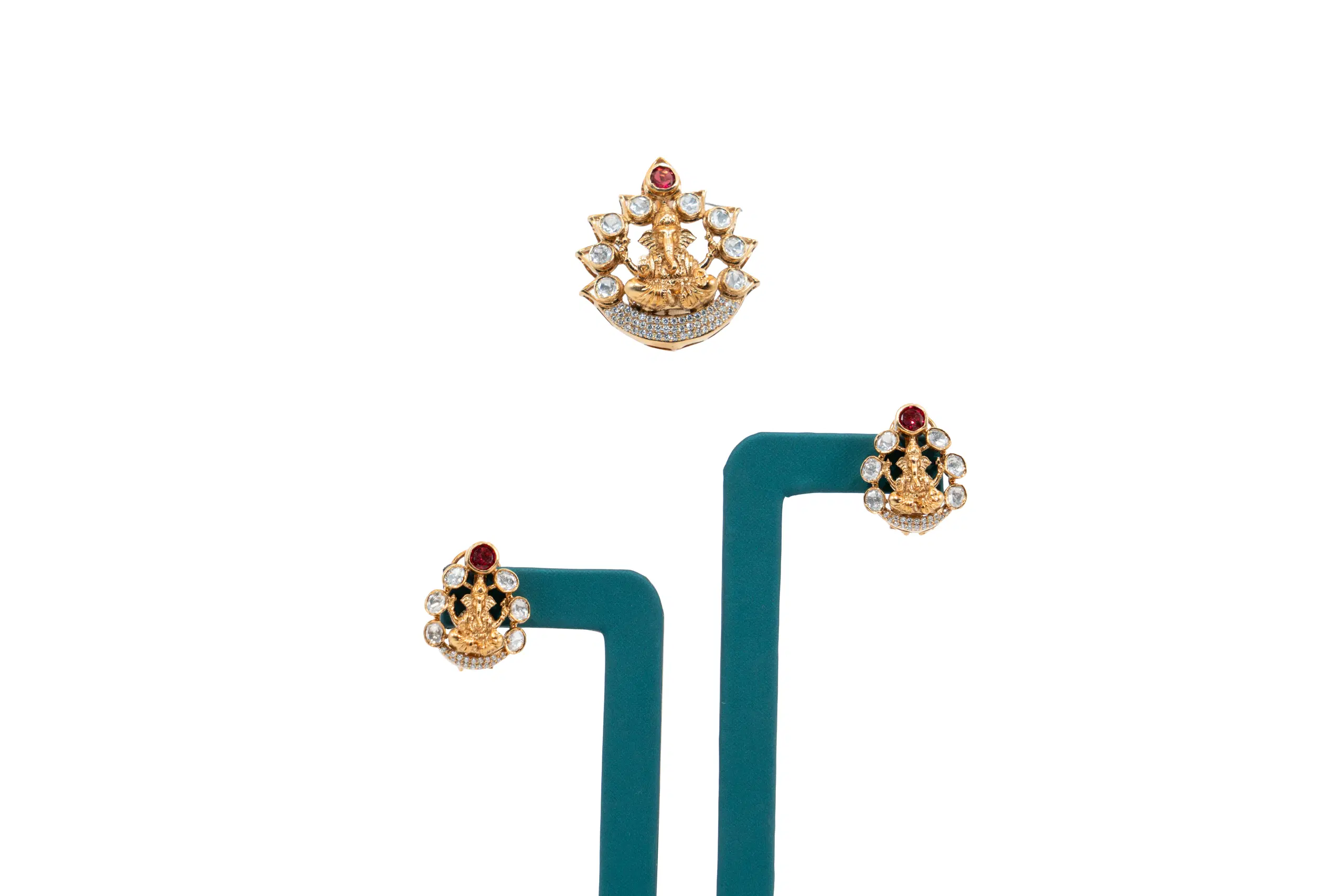 Ganesha CZ Pendant set
