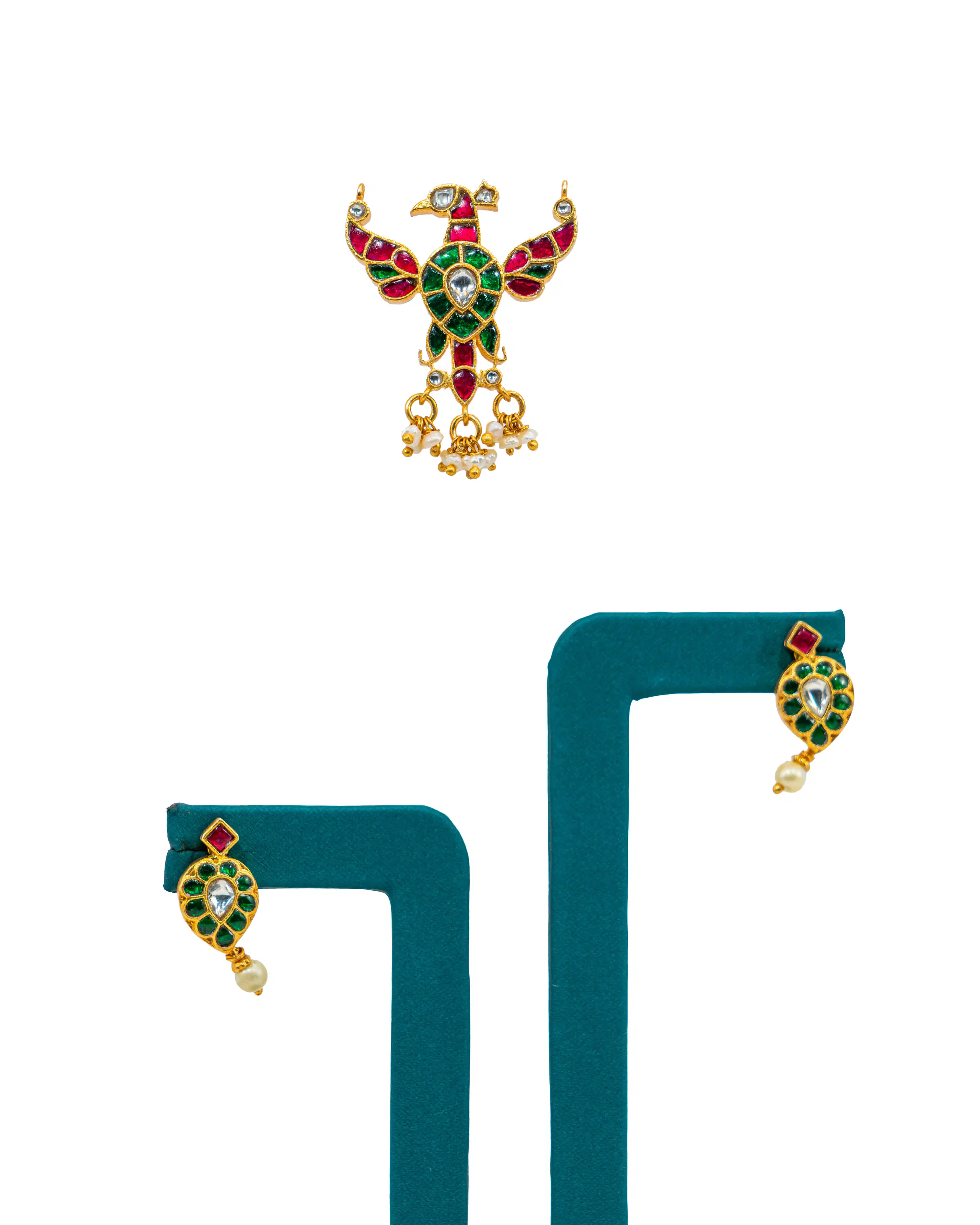 Garuda Kundan Pendant set