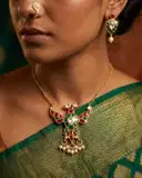 Garuda Kundan Pendant set – image 3