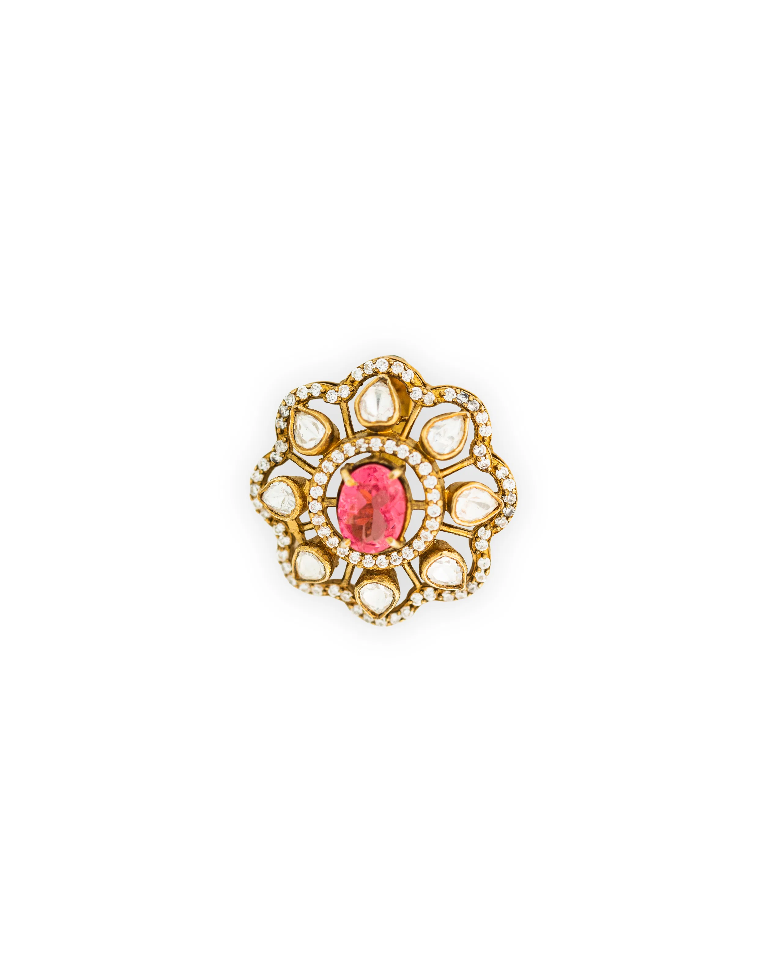 Mossinate Polki pendant