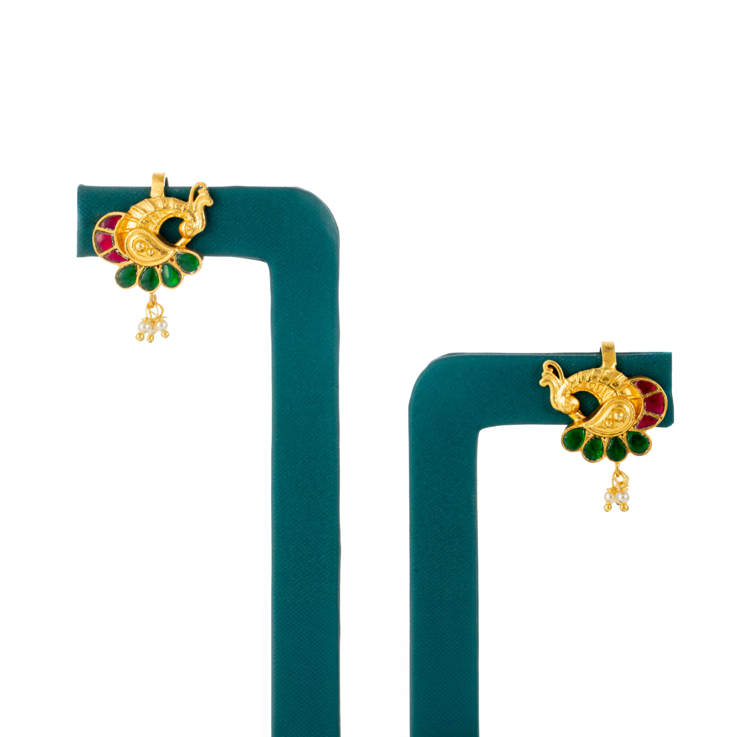 Peacock Kundan Bugudi