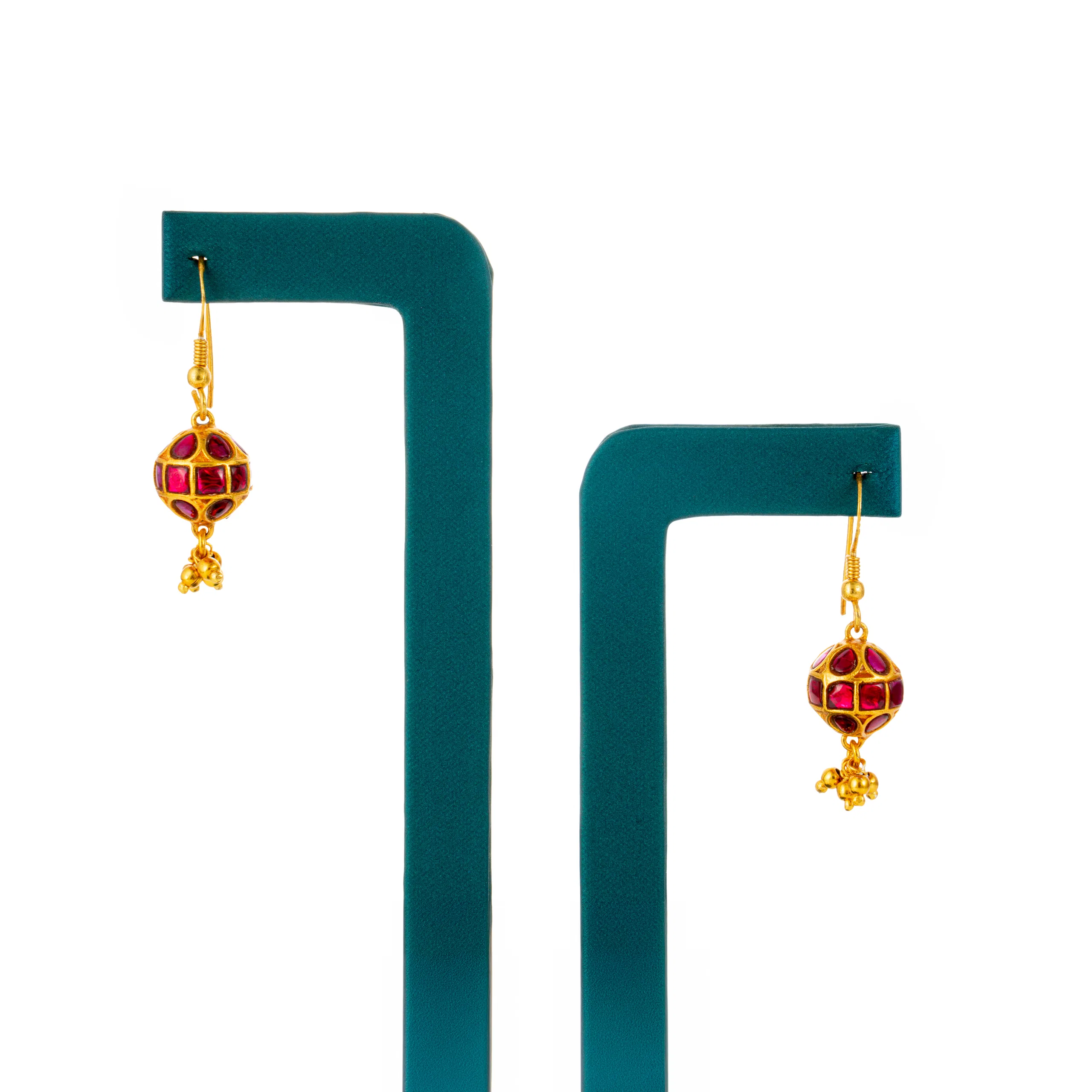 Red Kundan ball Hangings