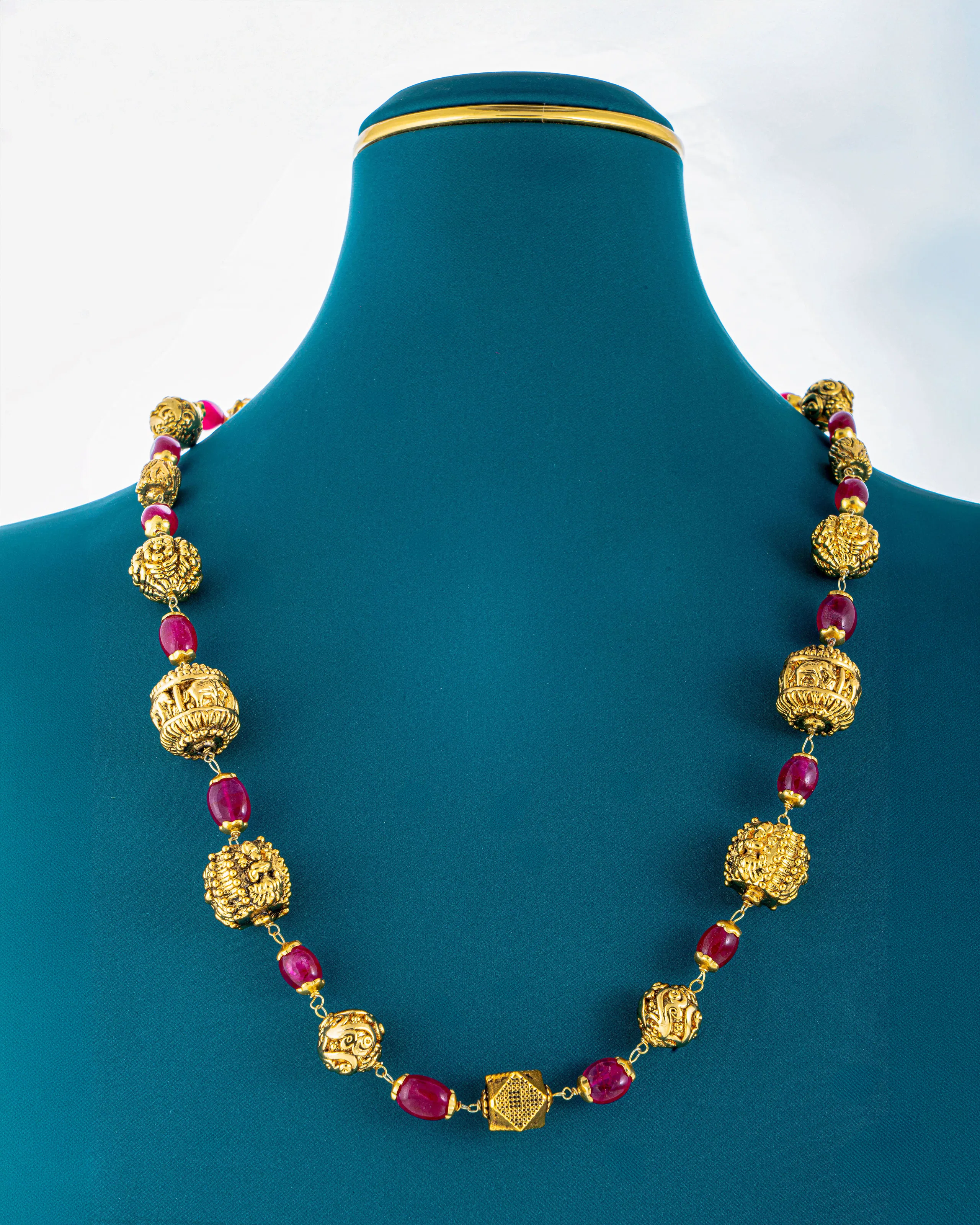 Ruby Nakshi chain