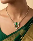 Venkateswara namam kundan Pendant – image 3