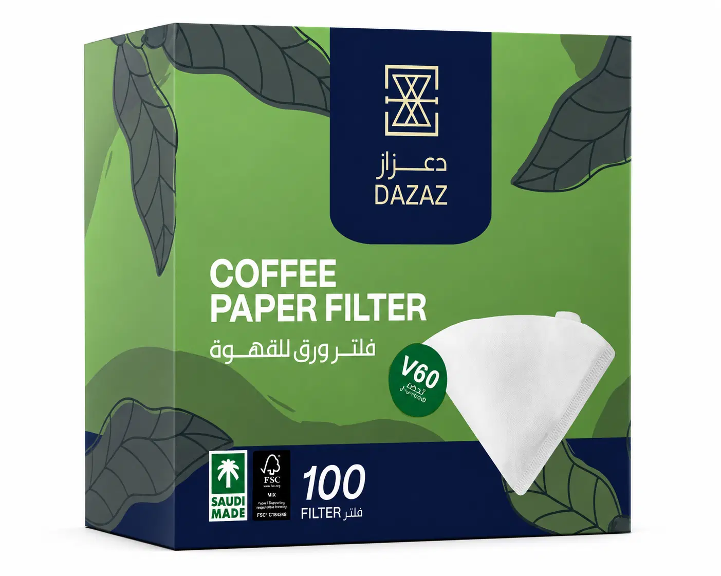 فلتر دعزاز V60 مقاس 02