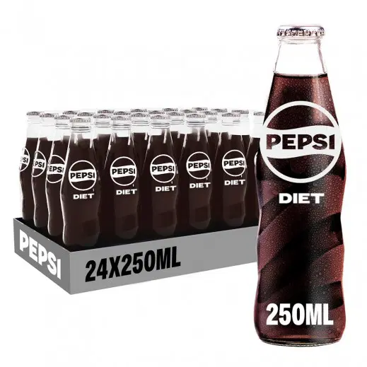 بيبسي دايت زجاج 250 مل × 24