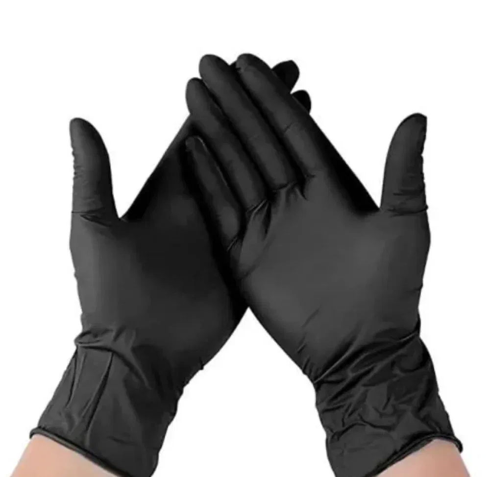 Black Vinyl Gloves XL