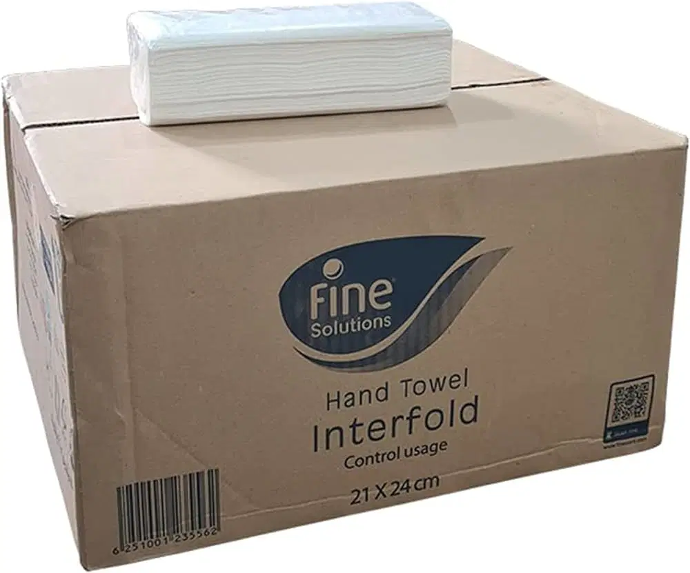 Fine Hand Towel Interfold Prime 21x24