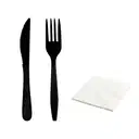 Cutlery Set - Set 3*1 ( Fork, Knife, Napkin ) – image 1