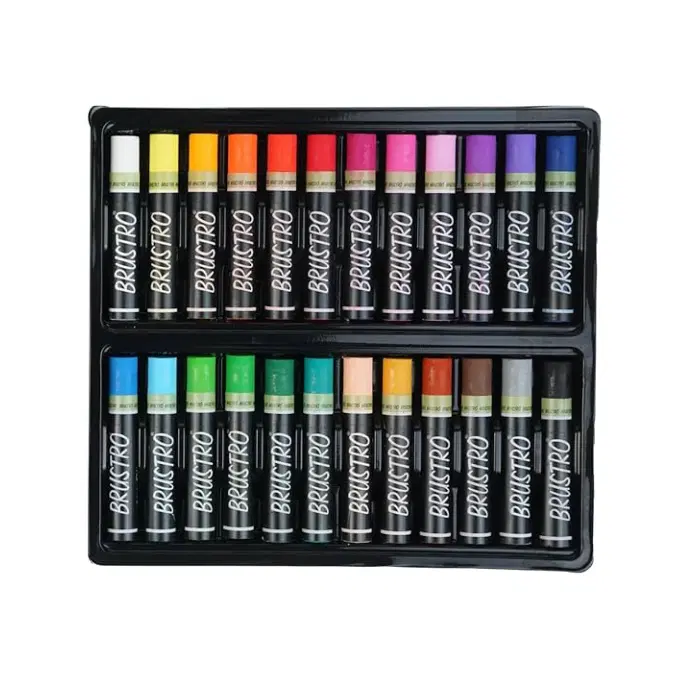Brustro Oil pastels colours (24 shades) / premium oil pastel colours 