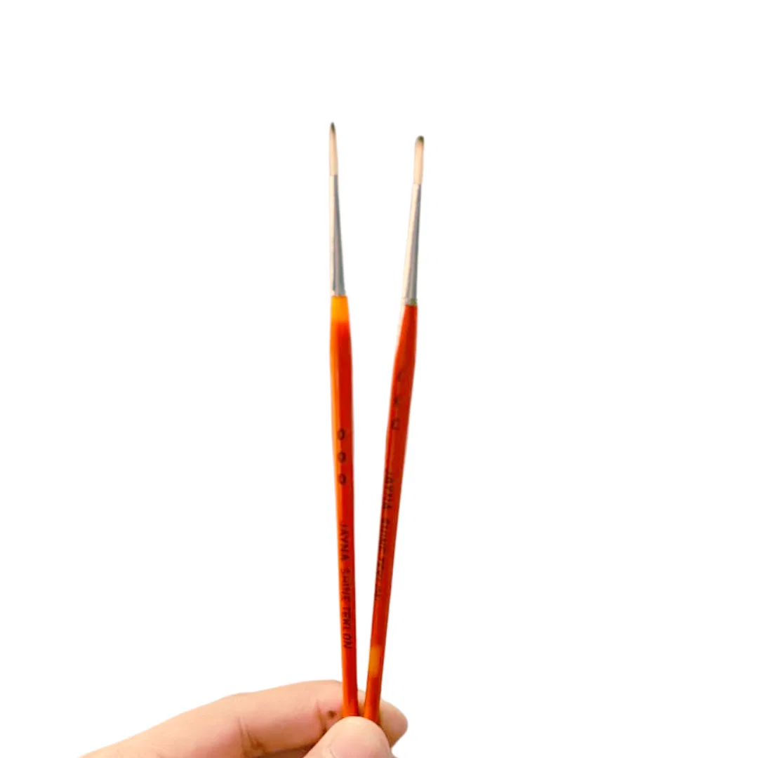 JAYNA Paint Brushes (two brushes) / 0 number brush
