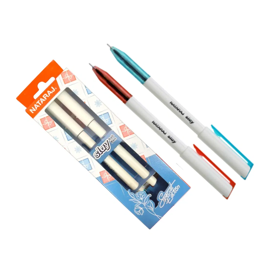 Nataraj Slay Ball Pen Colour Red And Blue / blue ball pen / red ball pen / red pen / blue pen