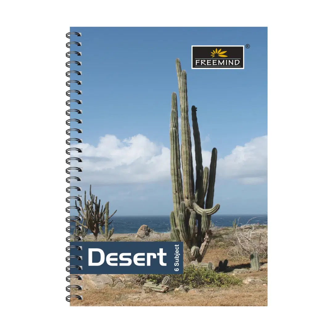Freemind - 6 Subject Notebook Spiral Register - 300 Pages ( 29.7 x 21 cm ) / Thick spiral register 
