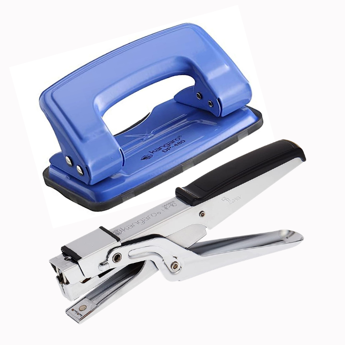 Office stapler & Punches