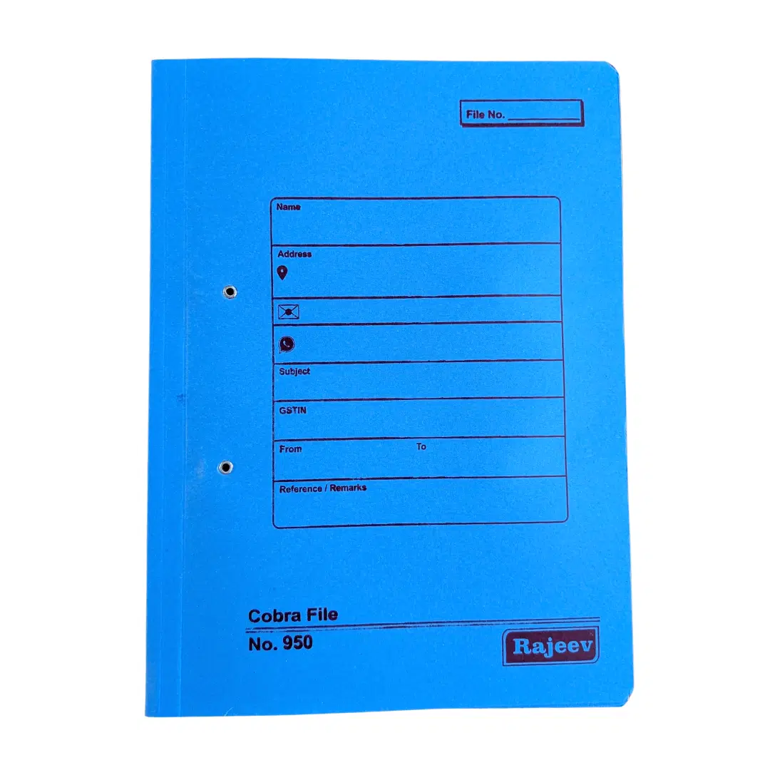 Rajeev Cobra FIle / Spring File No. 950 / Office files (color may vary)