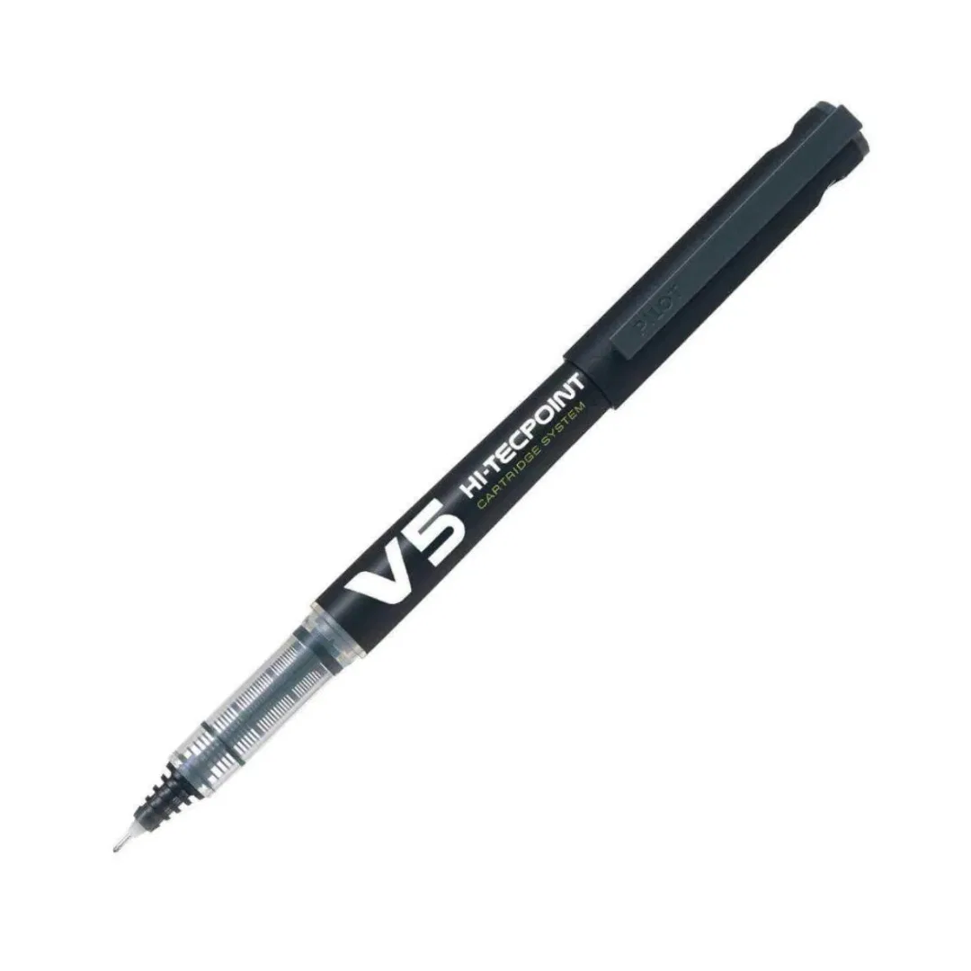 Pilot V5 pen (black) / Black gel Pen / black pen / pen black - Refillable