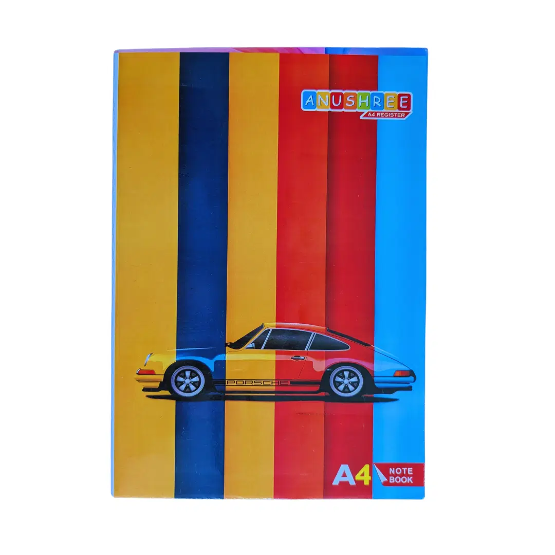 Anushree A4 Register / Notebook Both Side Ruled (Thick) - Hindi Register